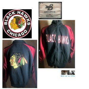 Chicago Black Hawk Vintage Men's Jacket Size L